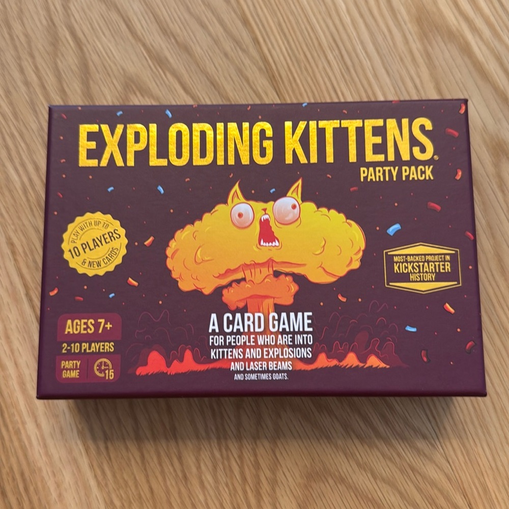 NWOT Exploding Kittens Party Pack card game